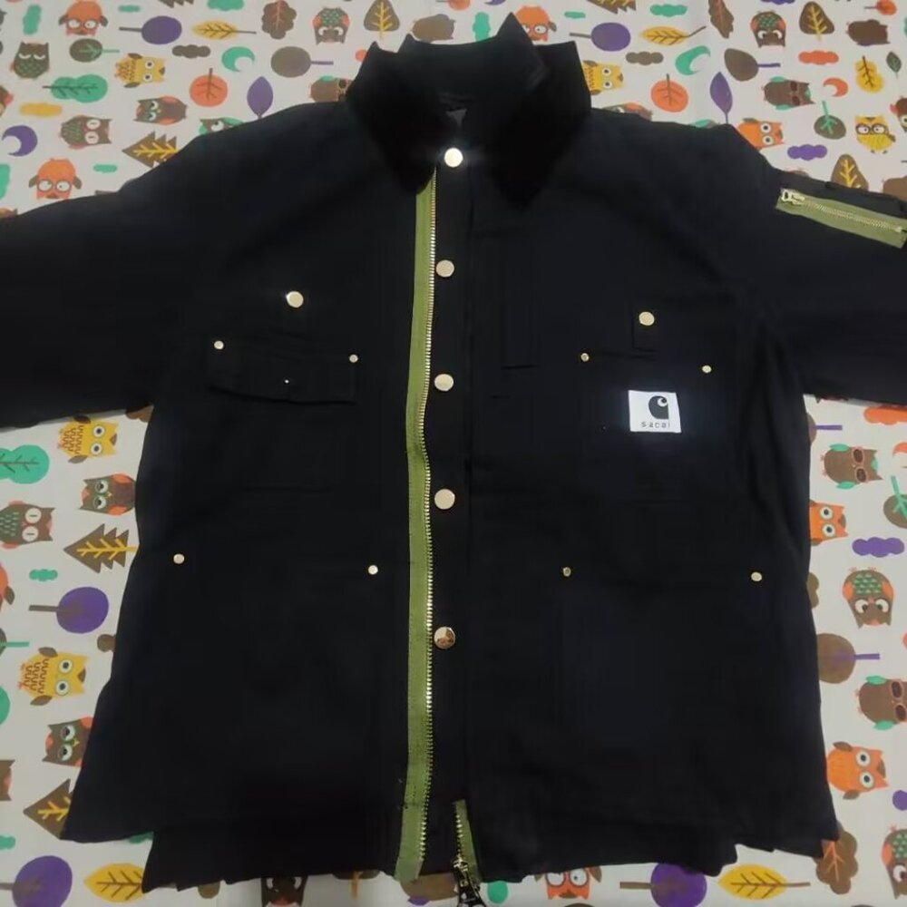 Sacai x Carhartt WIP Black Hybrid Jacket